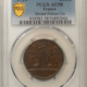 Exonumia FRANCE JETON 1842-45 LANDES SOCIETY OF AGRICULTURE AND ARTS, PROUE-PCGS AU-55