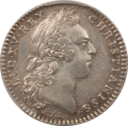 Exonumia FRANCE JETON 1759 FEUARDENT-861, 29mm SILVER, PCGS AU-53