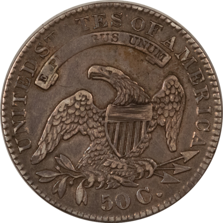 Early Halves 1832 CAPPED BUST HALF DOLLAR, SMALL LETTERS – HIGH GRADE CIRCULATED EXAMPLE!