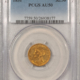 $1 1855 TYPE 2 $1 GOLD DOLLAR – PCGS MS-62, SMOOTH, ATTRACTIVE, TOUGH!