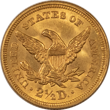 $2.50 1854 $2.50 LIBERTY GOLD QUARTER EAGLE – UNCIRCULATED! EARLY DATE!