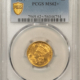 $2.50 1913 $2.50 INDIAN GOLD QUARTER EAGLE – NGC MS-61