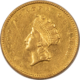 $2.50 1854 $2.50 LIBERTY GOLD QUARTER EAGLE – UNCIRCULATED! EARLY DATE!