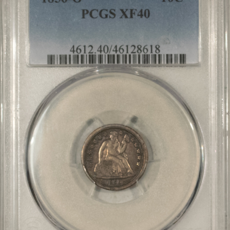Dimes 1856-O SEATED LIBERTY DIME – PCGS XF-40, SCARCE! POP 13!