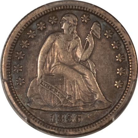 Dimes 1856-O SEATED LIBERTY DIME – PCGS XF-40, SCARCE! POP 13!
