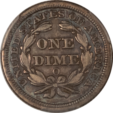 Dimes 1856-O SEATED LIBERTY DIME – PCGS XF-40, SCARCE! POP 13!