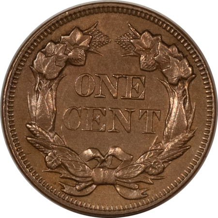 Flying Eagle 1857 FLYING EAGLE CENT – UNCIRCULATED, GEM LOOK BUT NOT ENTIRELY ORIGINAL!