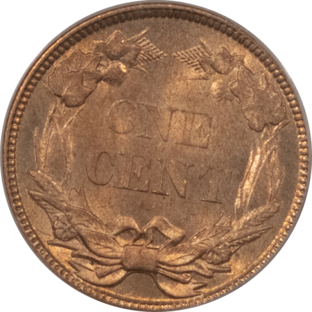 Flying Eagle 1858 FLYING EAGLE, SMALL LETTERS – PCGS MS-65, GEM! SCARCEST OF 1857-1858 CENTS