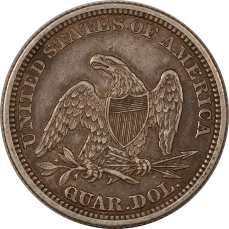 Liberty Seated Quarters 1861 SEATED LIBERTY QUARTER – HIGH GRADE EXAMPLE! CIVIL WAR DATE!