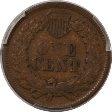 Indian 1864 INDIAN CENT, L ON RIBBON – PCGS VF-35 BN