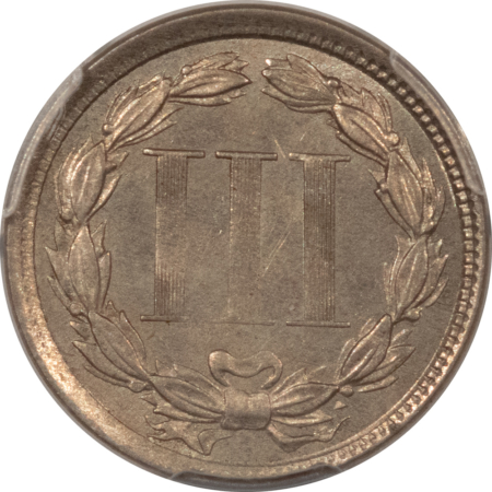 New Certified Coins 1865 THREE CENT NICKEL – PCGS MS-62