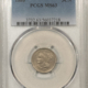 New Certified Coins 1869 THREE CENT NICKEL – PCGS MS-62