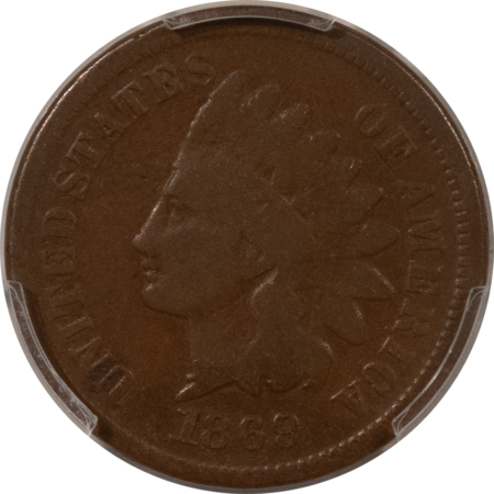 Indian 1869/69 INDIAN CENT, RPD FS-301, S-3 – PCGS VG-10 BN