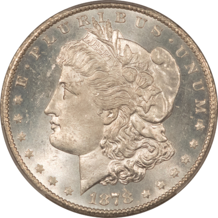 Dollars 1878-CC $1 MORGAN DOLLAR – PCGS MS-64 ORIGINAL WHITE CARSON CITY, SEMI PROOFLIKE
