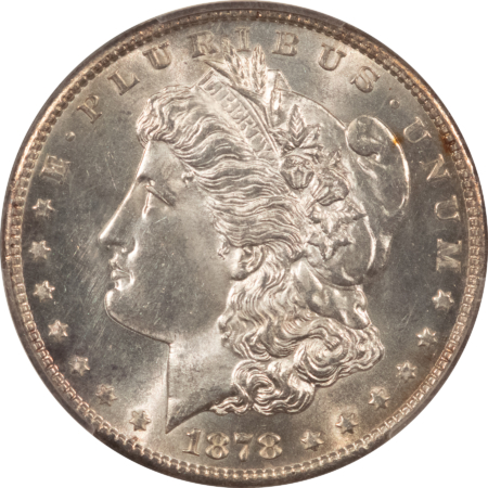 Morgan Dollars 1878-S $1 MORGAN DOLLAR – PCGS MS-63, WHITE AND FLASHY!