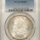 Morgan Dollars 1885-O $1 MORGAN DOLLAR – PCGS MS-65, LUSTROUS WHITE GEM!