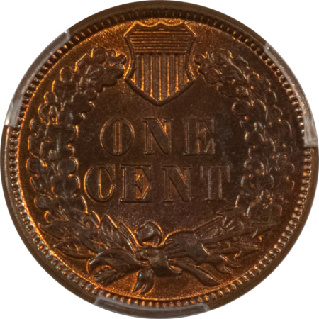 Indian 1880 INDIAN CENT, PCGS MS-63 BN, VERY CHOICE W/ QUITE A BIT OF RED!