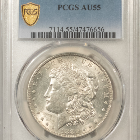 Dollars 1880-O $1 MORGAN DOLLAR – PCGS AU-55, WHITE!