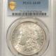 Dollars 1880-S $1 MORGAN DOLLAR – PCGS MS-64, DMPL REVERSE, PREMIUM QUALITY!