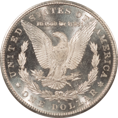 Dollars 1880-S $1 MORGAN DOLLAR – PCGS MS-64, DMPL REVERSE, PREMIUM QUALITY!