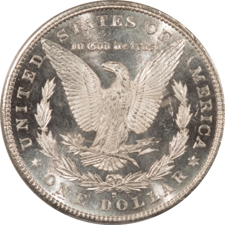 Dollars 1880-S $1 MORGAN DOLLAR – PCGS MS-64, DMPL REVERSE, LOOKS 65! PREMIUM QUALITY++!