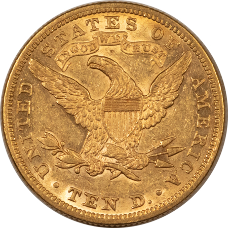 $10 1881 $10 LIBERTY GOLD EAGLE – ABOUT UNCIRCULATED!