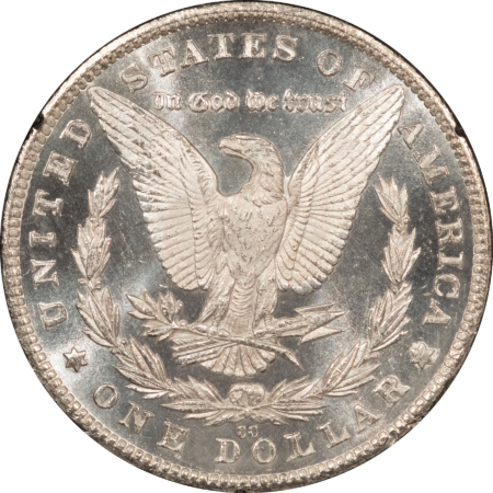Dollars 1881-CC $1 MORGAN DOLLAR GSA, NGC MS-64 PL BLACK & WHITE, BOX/CARD, CARSON CITY!