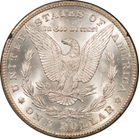 Dollars 1881-CC $1 MORGAN DOLLAR GSA – NGC MS-64, BLAST WHITE, BOX/CARD, CARSON CITY!