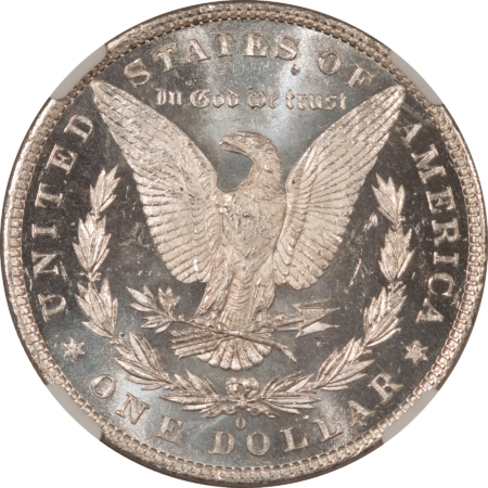 Dollars 1881-O $1 MORGAN DOLLAR – NGC MS-61 WHITE, DEEP MIRROR PROOFLIKE ON THE REVERSE