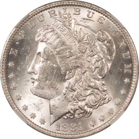 Dollars 1881-O $1 MORGAN DOLLAR – NGC MS-61 FROSTY WHITE