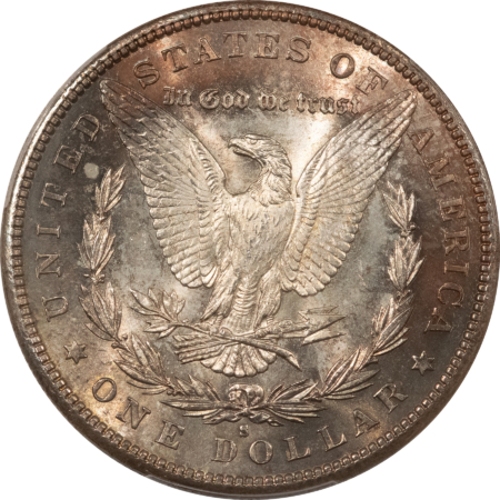 Morgan Dollars 1881-S $1 MORGAN DOLLAR – PCGS MS-65, PRETTY! CLEAN CHEEK & PREMIUM QUALITY!