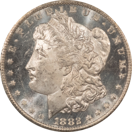 Dollars 1882-CC $1 MORGAN DOLLAR GSA – ANACS MS-63 DMPL WITH BOX AND CARD! CARSON CITY!