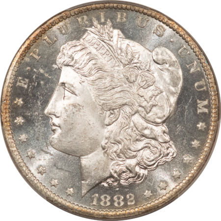 Morgan Dollars 1882-CC $1 MORGAN DOLLAR – PCGS MS-64 PL FLASHY PROOFLIKE, LUSTROUS CARSON CITY!