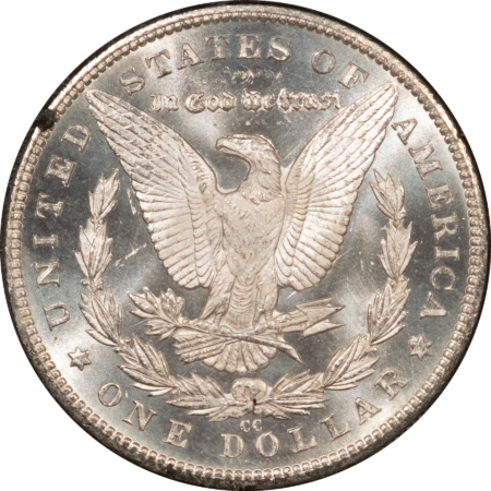 Dollars 1884-CC $1 MORGAN DOLLAR GSA – NGC MS-63 PL, CARSON CITY! WITH BOX & CARD!