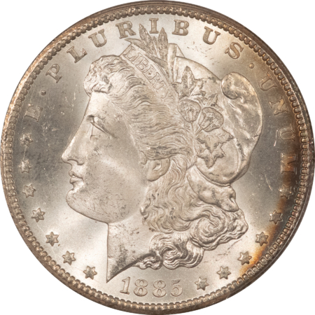 Dollars 1885-CC $1 MORGAN DOLLAR – PCGS MS-66, FRESH & PRETTY SUPERB CARSON CITY!