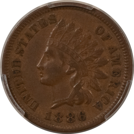 Indian 1886 INDIAN CENT, TYPE I – PCGS XF-45 BN