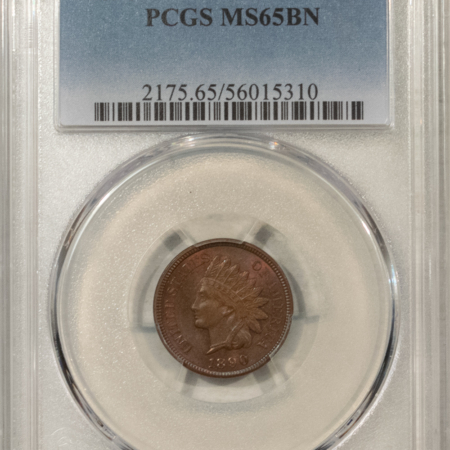 Indian 1890 INDIAN CENT – PCGS MS-65 BN, TOUGH IN GEM!