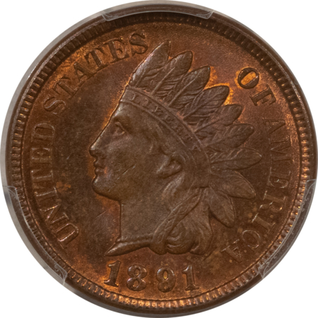 Indian 1891 INDIAN CENT – PCGS MS-64 RB