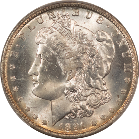 CAC Approved Coins 1891-O $1 MORGAN DOLLAR – PCGS MS-64+, SUPER LUSTER, PQ & CAC APPROVED!