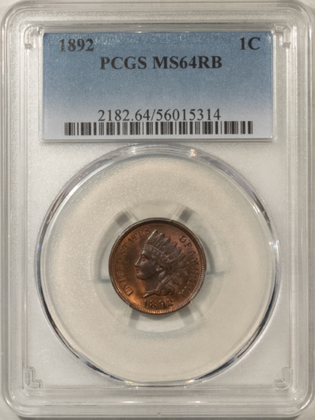 Indian 1892 INDIAN CENT – PCGS MS-64 RB