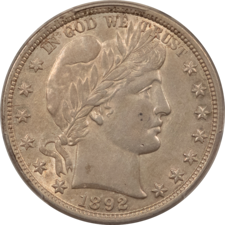 Barber Halves 1892 BARBER HALF DOLLAR – PCGS AU-53