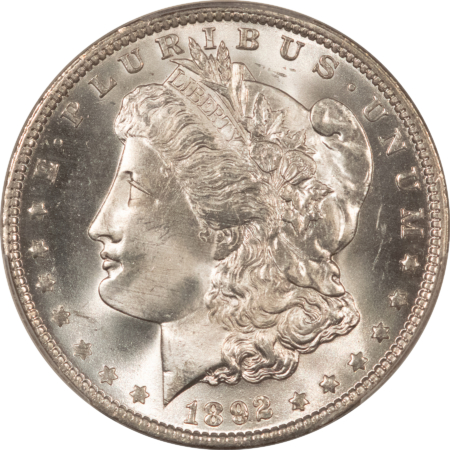 CAC Approved Coins 1892-O $1 MORGAN DOLLAR – PCGS MS-64+ BLAST WHITE CLEAN CHEEK, PQ, CAC APPROVED!
