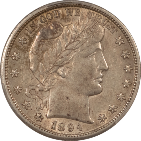 Barber Halves 1894-S BARBER HALF DOLLAR – PCGS AU-53, WAS ANACS AU-55!