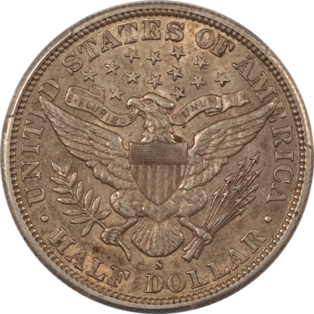 Barber Halves 1894-S BARBER HALF DOLLAR – PCGS AU-53, WAS ANACS AU-55!