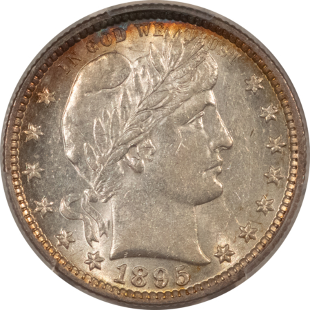 Barber Quarters 1895 BARBER QUARTER – PCGS AU-58, PRETTY