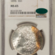 Morgan Dollars 1896-O $1 MORGAN DOLLAR – PCGS AU-55, LOOKS AU-58! FRESH & PREMIUM QUALITY!