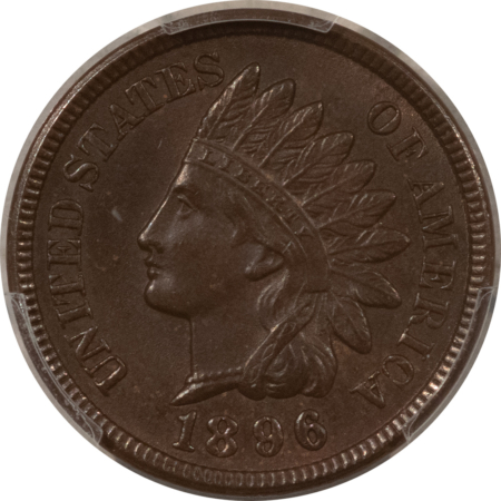 Indian 1896 INDIAN CENT – PCGS MS-63 BN, PREMIUM QUALITY!