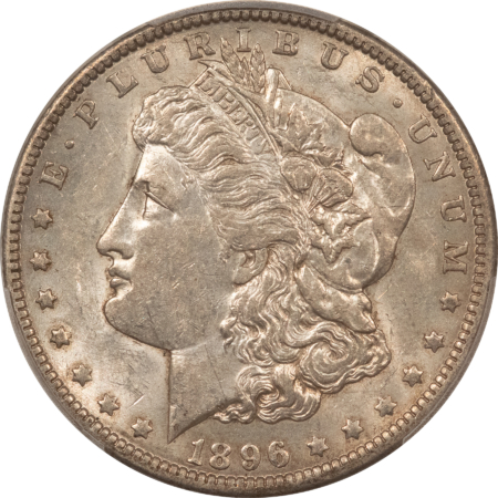 Morgan Dollars 1896-O $1 MORGAN DOLLAR – PCGS AU-55, LOOKS AU-58! FRESH & PREMIUM QUALITY!