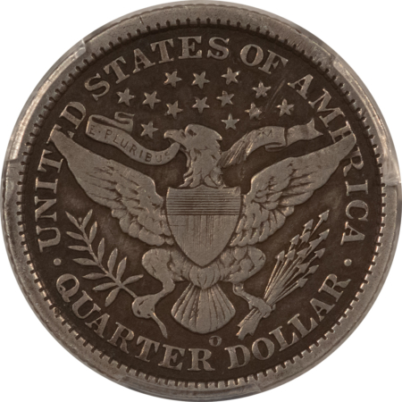 Barber Quarters 1897-O BARBER QUARTER – PCGS VF DETAILS, SCRATCH, TOUGH DATE, STRONG DETAIL!