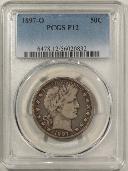 Barber Halves 1897-O BARBER HALF DOLLAR – PCGS F-12